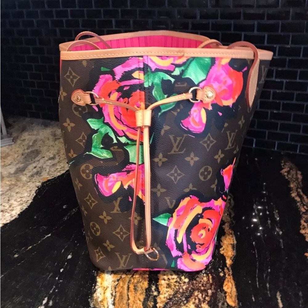 Louis Vuitton x Stephen Sprouse Monogram Roses Neverfull w/ insert - Picture 14 of 16